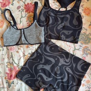 FP Movement by Free People and JoyLab Black and Gray Athletic Set